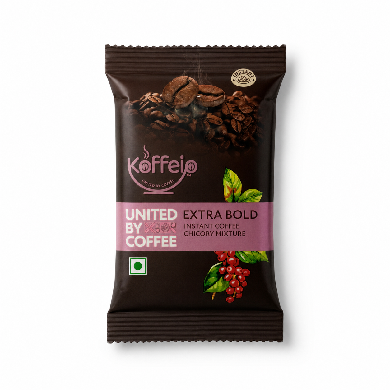 Koffelo Extra Bold Instant Coffee Chicory Mixture (8 GM X 12)