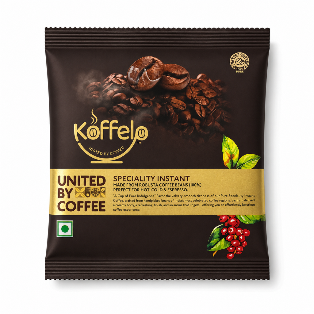 Koffelo Speciality Instant Coffee Powder ( 50 GM X 4)